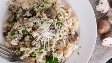 Risotto de champiñones