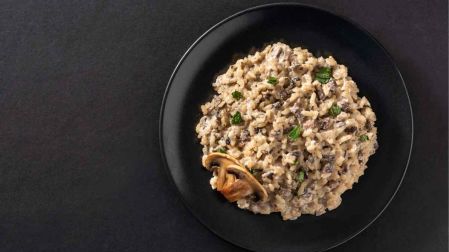 Receta de risotto de champiñones