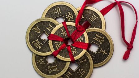 Monedas chinas.