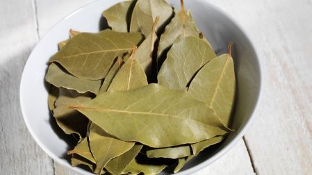 Hojas de laurel.