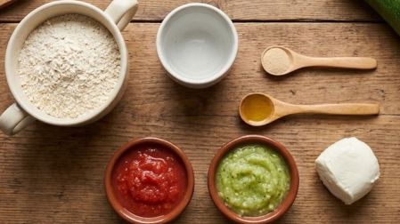 Receta de pizza de vegetales para bebés