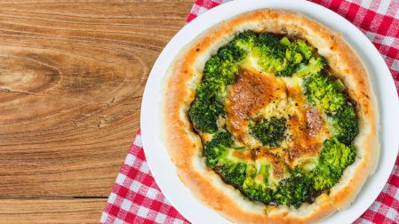 Receta de pizza de vegetales para bebés