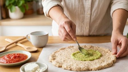Receta de pizza de vegetales para bebés