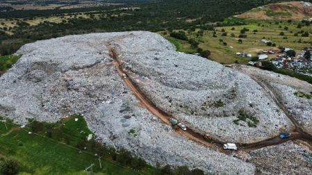 Imagen del relleno sanitario de Atlangatepec