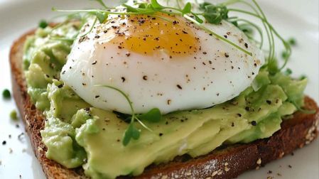 Avocado toast con huevo
