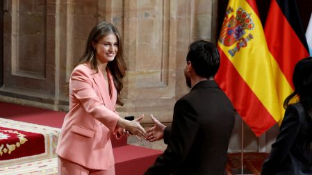 Lionel Messi y la Princesa Leonor de Borbón