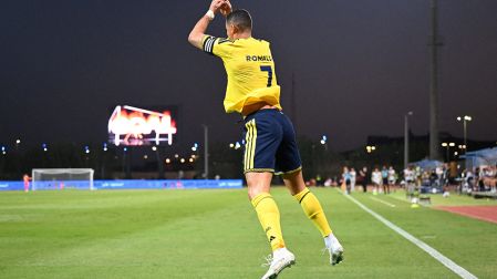 Cristiano Ronaldo celebró su gol 982 en su carrera