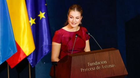 La princesa Leonor dio unas palabras a los galardonados reconociendo su trabajo