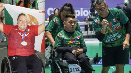 Rosa María Guerrero (Para Atletismo) y Eduardo Sánchez (Boccia).