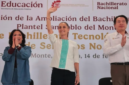 La presidenta Claudia Sheinbaum inauguró la ampliación del Bachillerato Nacional en San Pablo del Monte, Tlaxcala, con nuevas carreras técnicas y profesionales.