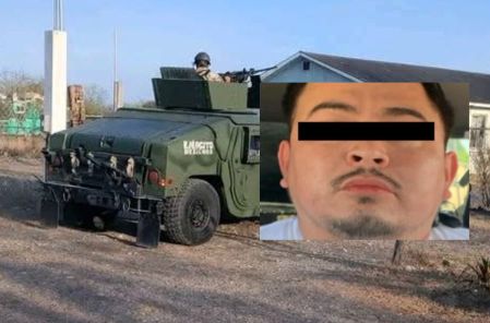 El Lexus, hombre detenido en Tamaulipas