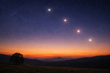 La alineación planetaria nos dejará ver a simple vista algunos planetas