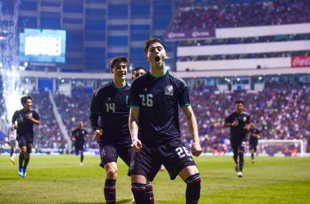 Brian Gutiérrez aprovechó un error del portero de Ghana para marcar el primer tanto de la Selección Mexicana con el nuevo uniforme rumbo al Mundial 2026.