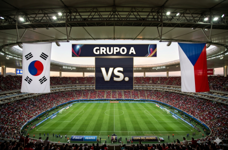 Corea del Sur y República Checa comienzan su camino en el Mundial de 2026 en el Grupo A, donde también están las selecciones de México y Sudáfrica.