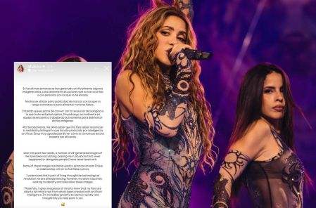 La colombiana agradeció a sus seguidores por identificar rápidamente las publicaciones creadas con inteligencia artificial.