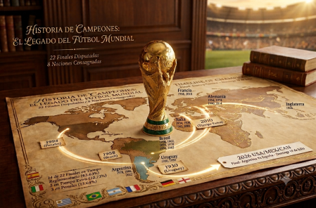 Solamente 8 países saben lo que es ganar la Copa Mundial de la FIFA; Brasil es el máximo galardonado.