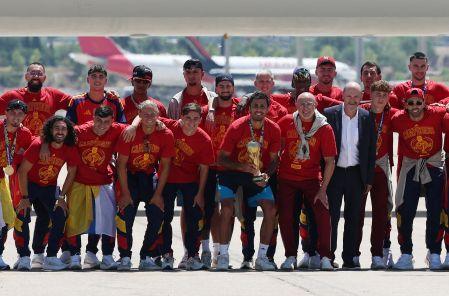 La Selección de España regresó a su país para festejar su campeonato del mundo