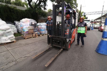 Los víveres saldrán hacia Veracruz y de ahí el 27 de julio se enviarán a Venezuela