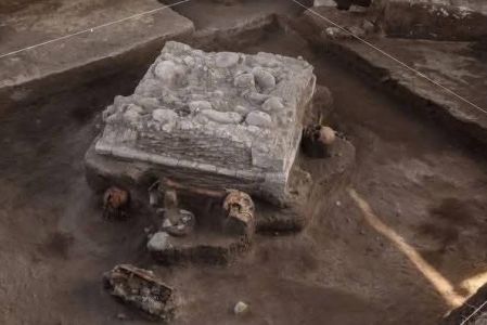 Descubrimiento de ofrenda prehispánica en Tula