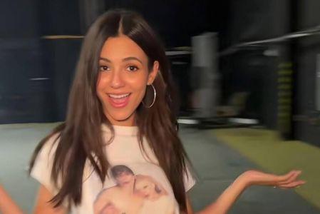 Victoria Justice en el set de Victorious