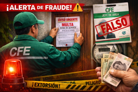 CFE alerta por fraude