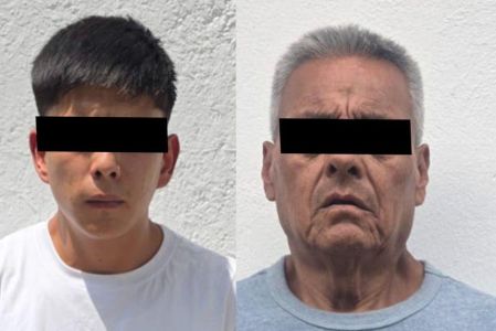 Los policías de la SSC procedieron con la detención de los hombres de 23 y 65 años de edad y los presentaron en el Ministerio Público