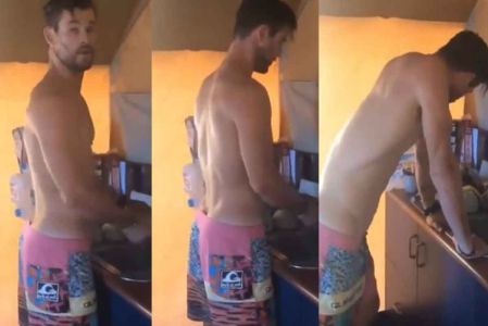 Ni 'Thor' se salva de lavar trastes; su esposa lo presume en redes