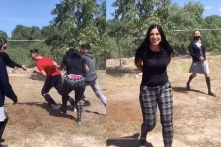 Maestra enseña calzón, video TikTok.