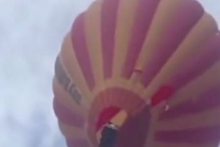 Accidente en globo aerostático.