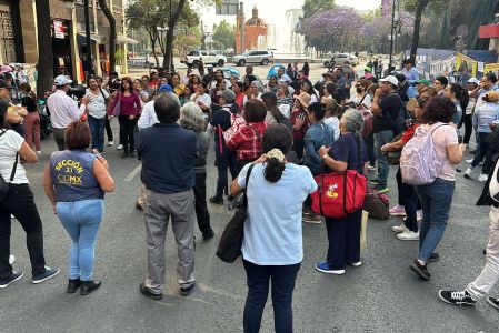 Bloqueos frente a la Secretaría de Bienestar en CDMX.