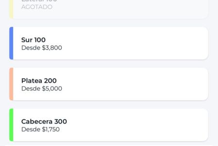 El sistema de Fanki muestra nuevos boletos disponibles