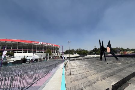 Será las primeras horas del sábado cuando se desplegará una fuerza operativa de ocho mil 814 elementos de la Secretaría de Seguridad Ciudadana Ciudad de México a 27 de Marzo del 2026Recorrido por vialidades, aledañas al Estadio Azteca, o estadio Banorte a unas horas a un día del partido amistoso México-Portugal.Foto Mateo Reyes Arellano