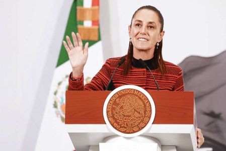 Claudia Shienbaum, presidenta de México, en su conferencia del 30 de marzo de 2026.