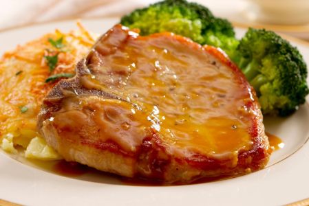 Receta de chuletas de cerdo agridulces con piña