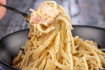 Receta original de pasta carbonara