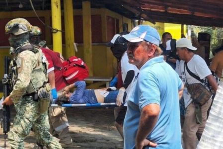 El ataque en una palapa de Montegordo dejó cuatro heridos.