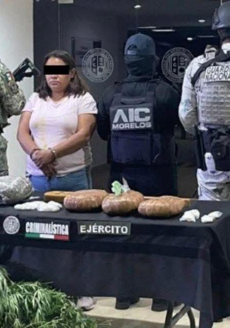 Fuerzas federales y estatales lograron la detención de Marlén Burgos
