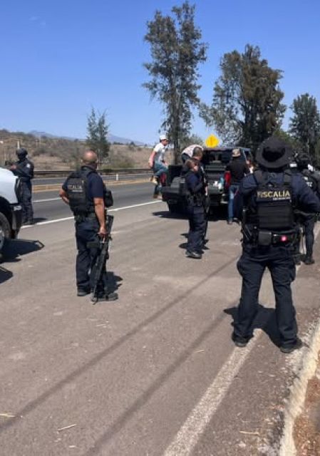 Elementos dela Fiscalía General del Estado de Michoacán