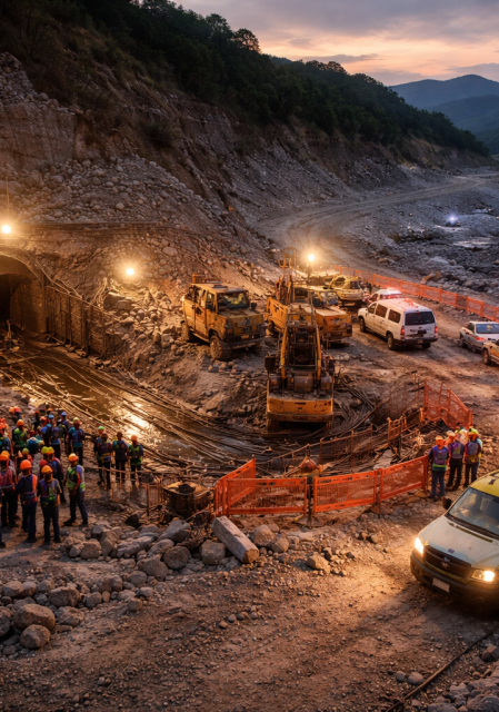 Operativo de rescate en mina