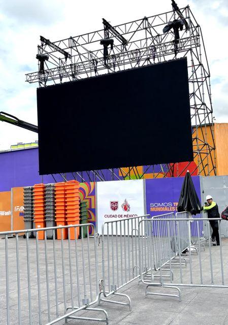 La zona del FIFA Fan Festival está lista en el Zócalo