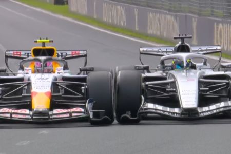 VIDEO: Regresa la rivalidad entre 'Checo' Pérez y Liam Lawson