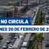 Hoy No Circula dle 20 de febrero del 2026.