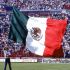 Bandera de México en un partido de la Selección Nacional en 1989.