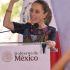 Claudia Sheinbaum defendió a López Obrador y entregó obras de protección contra inundaciones del Río Bobos en Veracruz, acompañada por Rocío Nahle y Conagua.