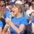 Taylor Swift fue vista en un partido de basquetball