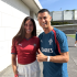 Celine Dept no pudo contener el llanto después de tener la oportunidad de conocer a Cristiano Ronaldo en la concentración de Portugal.