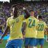 Vinicius Jr. celebra el primer gol de Brasil en el Mundial 2026.