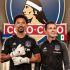Vozinha junto al auxiliar técnico, Juan Pablo Rodríguez