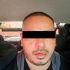 Fotografía oficial de la detención de Jorge Luis N, alias Koki, presunto líder del grupo criminal Pueblo Unido en Tabasco. Aparece con el rostro parcialmente censurado y logos de dependencias federales.