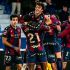 Carlos Álvarez celebrando un gol con el Levante
